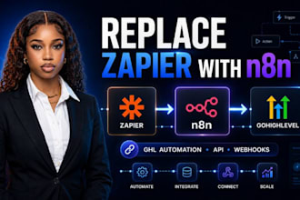 replace zapier with n8n and build gohighlevel automation workflows