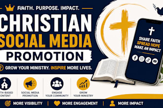be your christian social media manager and faith based content creator