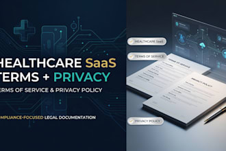prepare healthcare saas terms of service and privacy policy