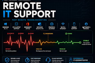 fix windows PC, laptop, software and remote IT support issues
