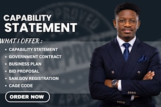 design a winning capability statement for government contracts