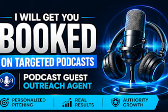 do podcast guest outreach booking and pitch you as podcast agent