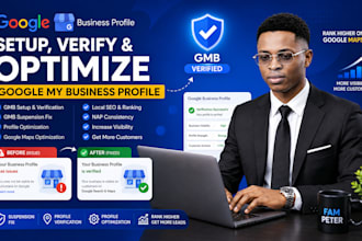 setup google my business profile, optimize gmb profile verification