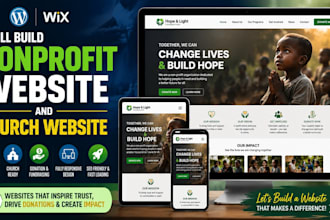 design nonprofit website with charity, donation, fundraising, ngo on wordpress