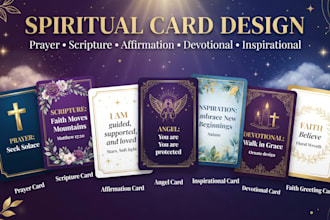 design dark art tarot cards, oracle decks, custom spiritual card illustration
