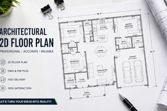 create professional 2d floor plans, permit drawings, and architectural houseplan