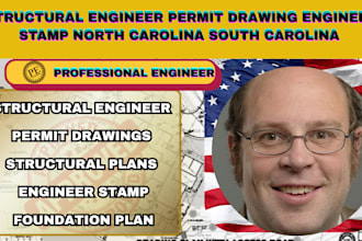 structural engineer permit drawing engineer stamp north carolina south carolina