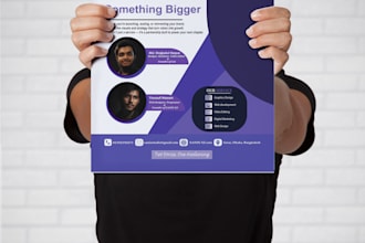make simple, clean, and modern flyer designs for any business