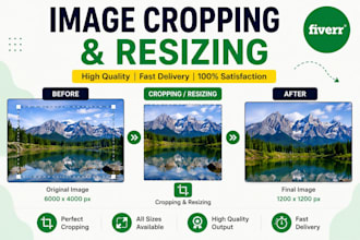 do professionally crop and resize images for amazon and ecommerce