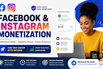 help with facebook and instagram monetization setup