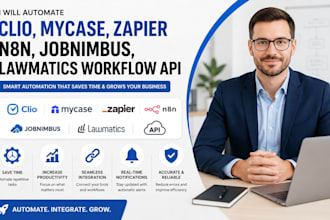 automate clio mycase zapier n8n jobnimbus lawmatics workflow api
