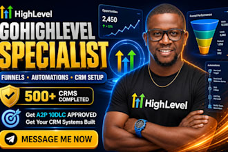 build gohighlevel website, funnel, automation and ghl snapshots