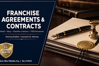 draft a legally binding retail franchise agreement