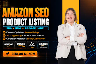 set up amazon fba fbm SEO product listings for pl, amazon listings optimization