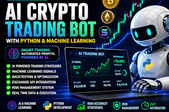 create an ai cyrpto trading bot with python machine learning
