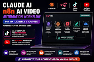 claude ai n8n ai video automation workflow for tiktok reels n8n youtube workflow