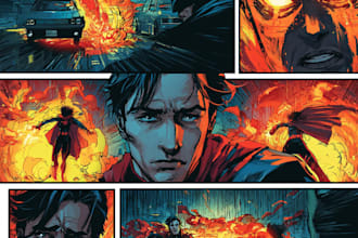 make a professional comic book page