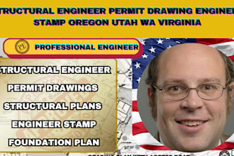 structural engineer permit drawing engineer stamp  oregon utah wa virginia