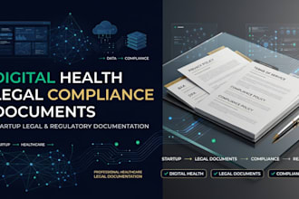 create legal compliance documents for digital health startups