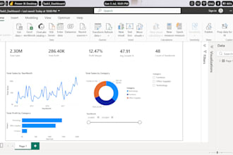 do data analysis and create excel power bi dashboards