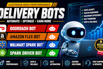 setup spark driver bot, spark delivery bot auto accept orders bot, doordash bot