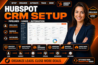 hubspot CRM setup onboarding sales pipeline contacts hubspot automation crm