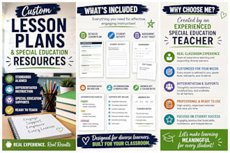 create custom special education lesson plans and classroom resources