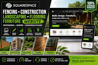 build fencing construction contractor landscaping furniture squarespace website