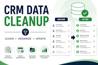 clean, organize and update your CRM data