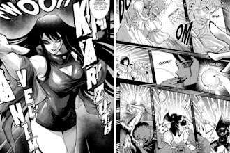 draw manga webtoon comic pages and anime illustrations