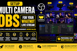 setup multi camera obs for your whatnot live stream
