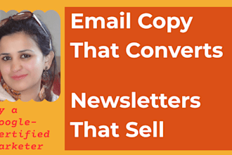 write email copy and newsletters for your business