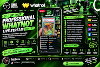 setup your professional whatnot live stream with obs