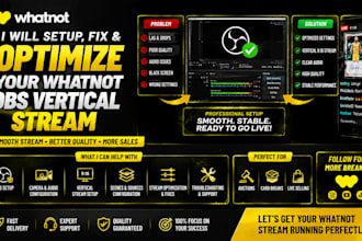 setup your professional whatnot live stream with obs
