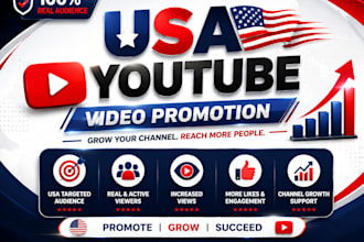 provide USA youtube promotion and audience growth services