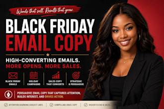 black friday black friday email copy sales copywriter holiday copywriter email