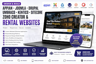 design appian joomla drupal umbraco kentico sitecore zoho creator rental builder