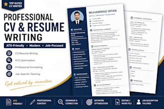 professionally write and optimize your CV or resume