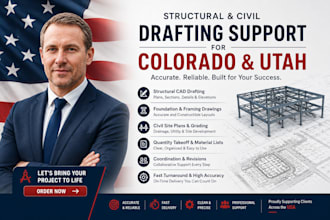 structural drawing package for colorado and utah, civil support