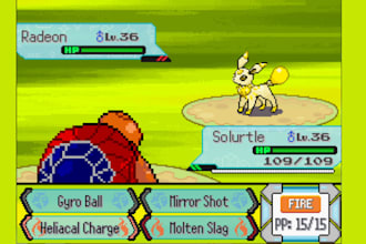 create gen3 pokemon pixel art character trainer, fakemon sprite sheet