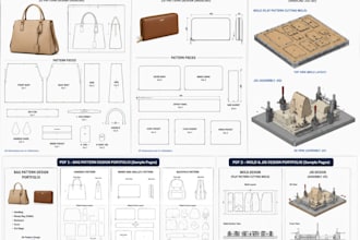 create professional bag patterns and mold zig for production