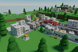 build a high quality roblox lobby, cafe,  terrain or custom map