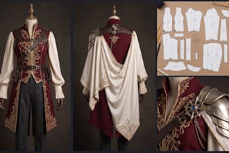 sew custom cosplay costumes and anime outfits for you