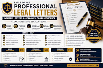 draft professional legal letters, demand letters, and attorney correspondence