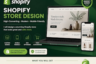 design or redsign a professional shopify store that convert visitors