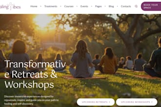 design wix spiritual healing website mindset coach holistic wellness website