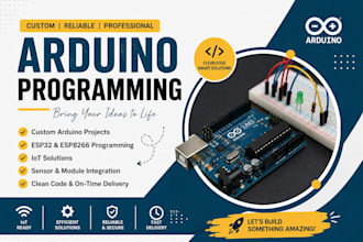 do arduino programming ,  esp32, esp8266, raspberry pi and iot projects