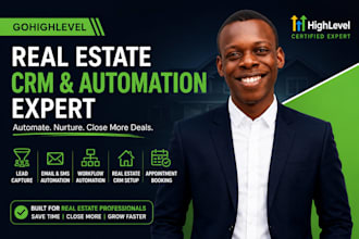 build gohighlevel real estate CRM and lead follow up system
