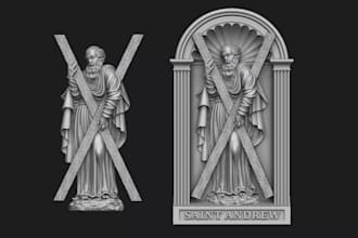 do custom bas relief, coin, medal design, ornamental relief,wall panel engraving
