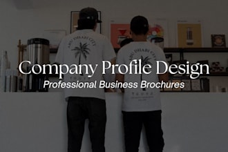 design a professional company profile brochure